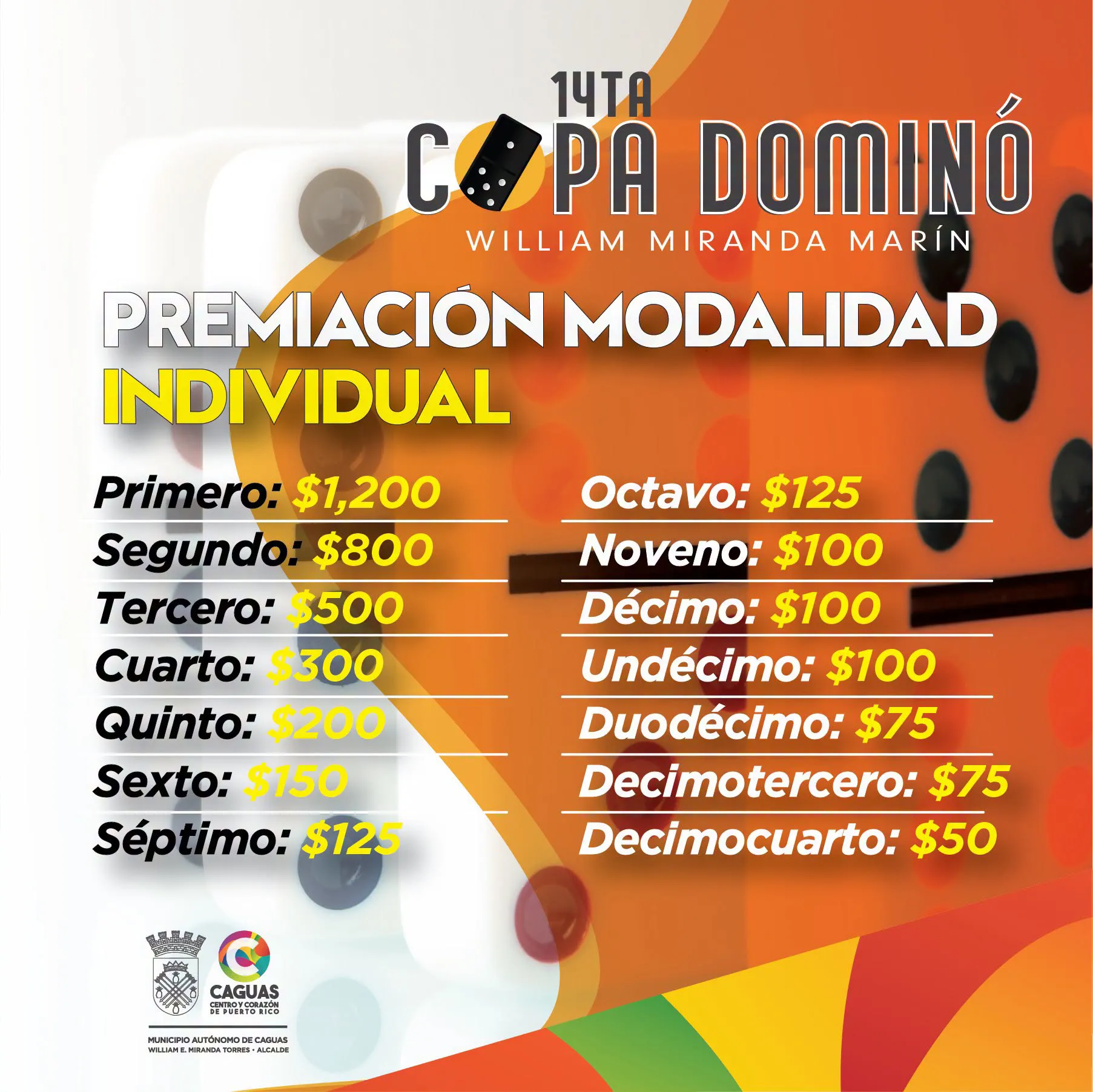 14.ª Copa Dominó William Miranda Marín3